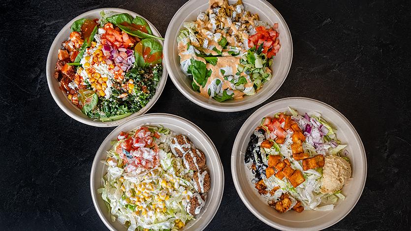 Image of Halal Shack bowls.